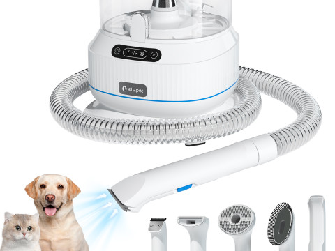 Trousse de toilettage pour animaux de compagnie avec aspirateur
